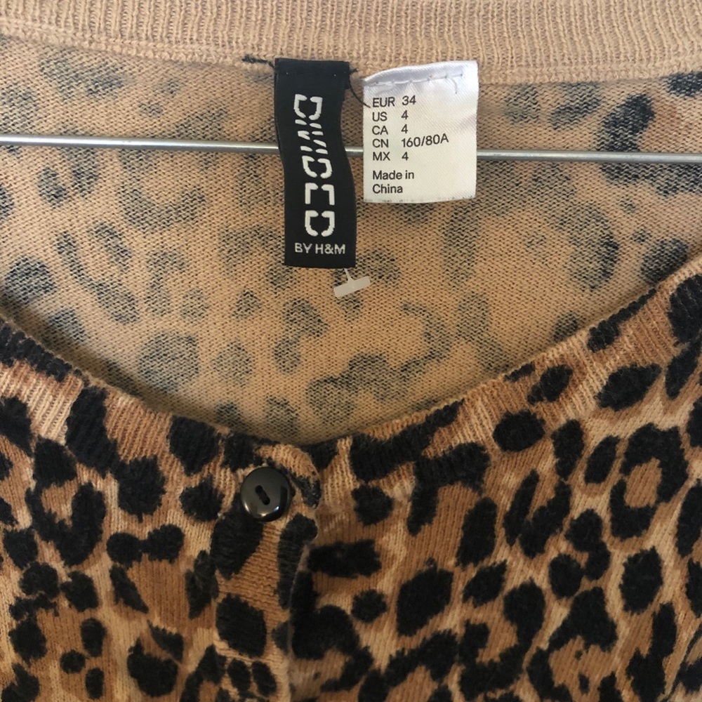 H&M Cheetah Print Cardigan